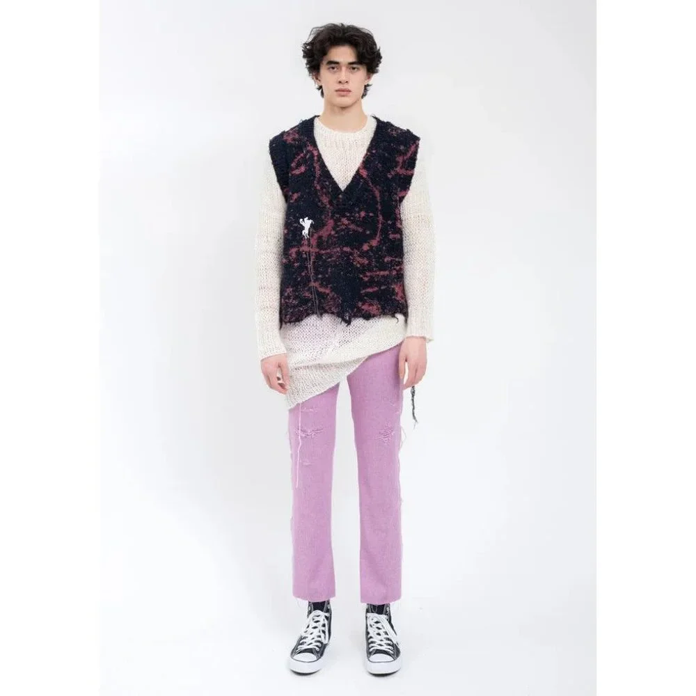 Doublet Upcycle Winder Yarn Pullover Limited 12/14 One Size White Sweater $790 - Picture 12 of 16
